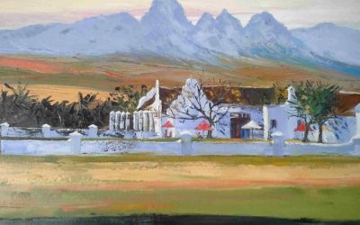 Vergenoegd: oil painting in palette knife